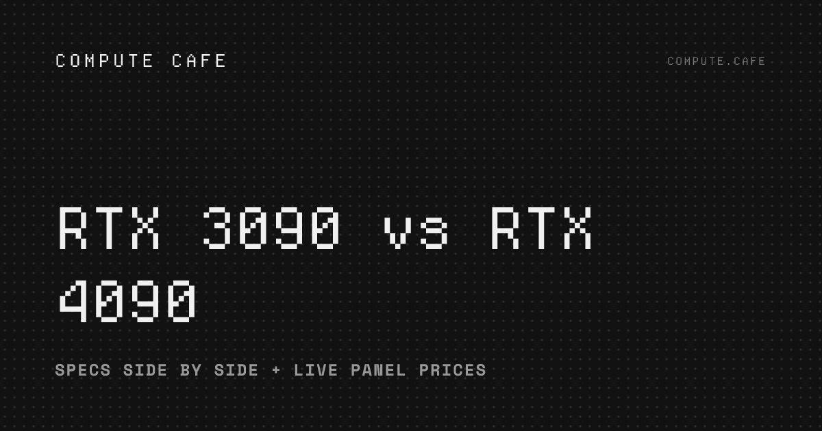 RTX 3090 vs RTX 4090 price: specs and live GPU cloud rates compared ...